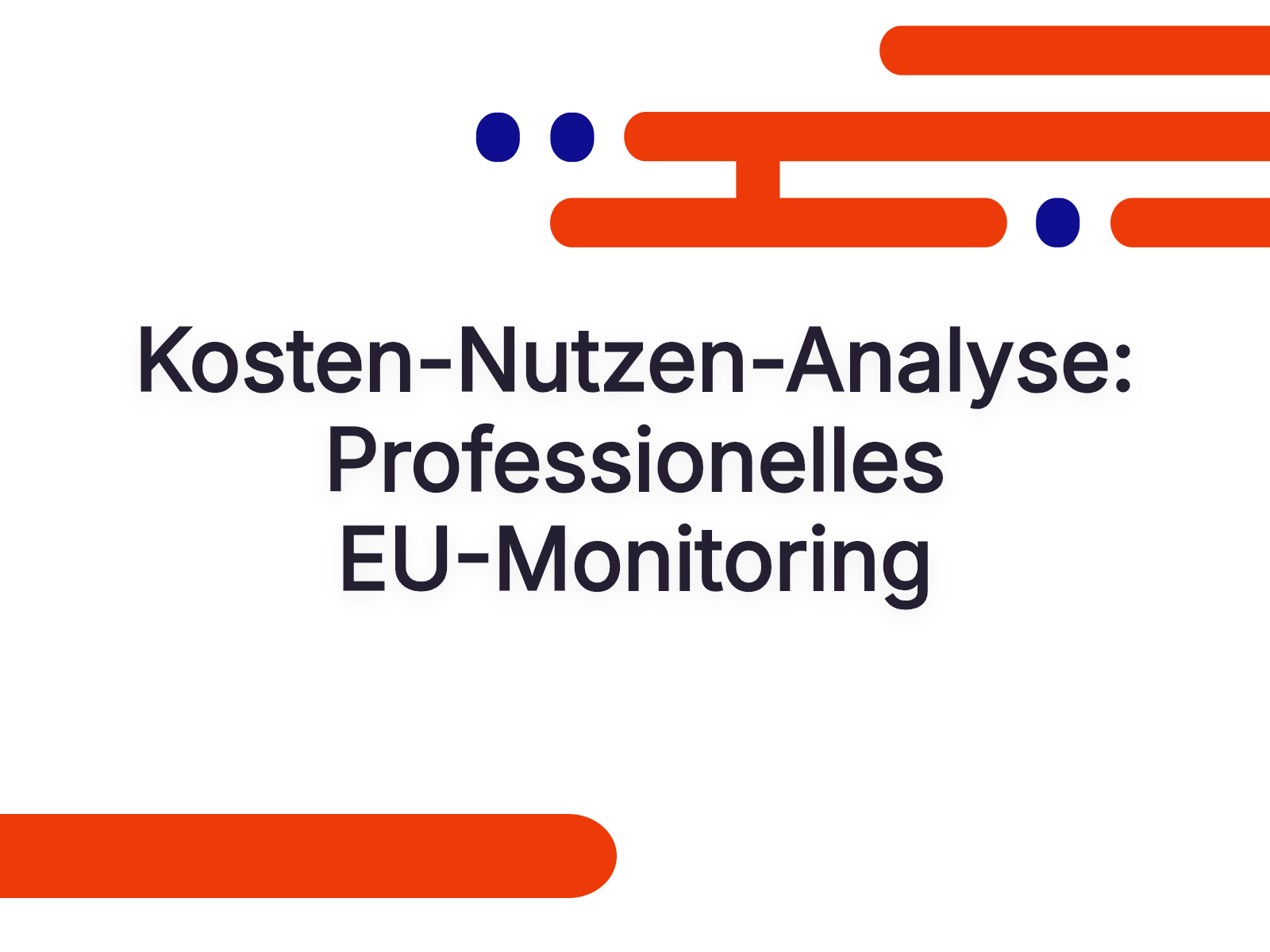 Kosten-Nutzen-Analyse: Professionelles EU-Monitoring
