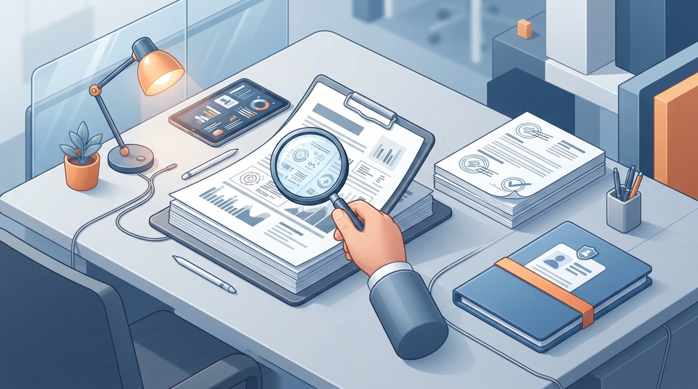 An isometric illustration representing the structured components of a professional legal response with technical icons.