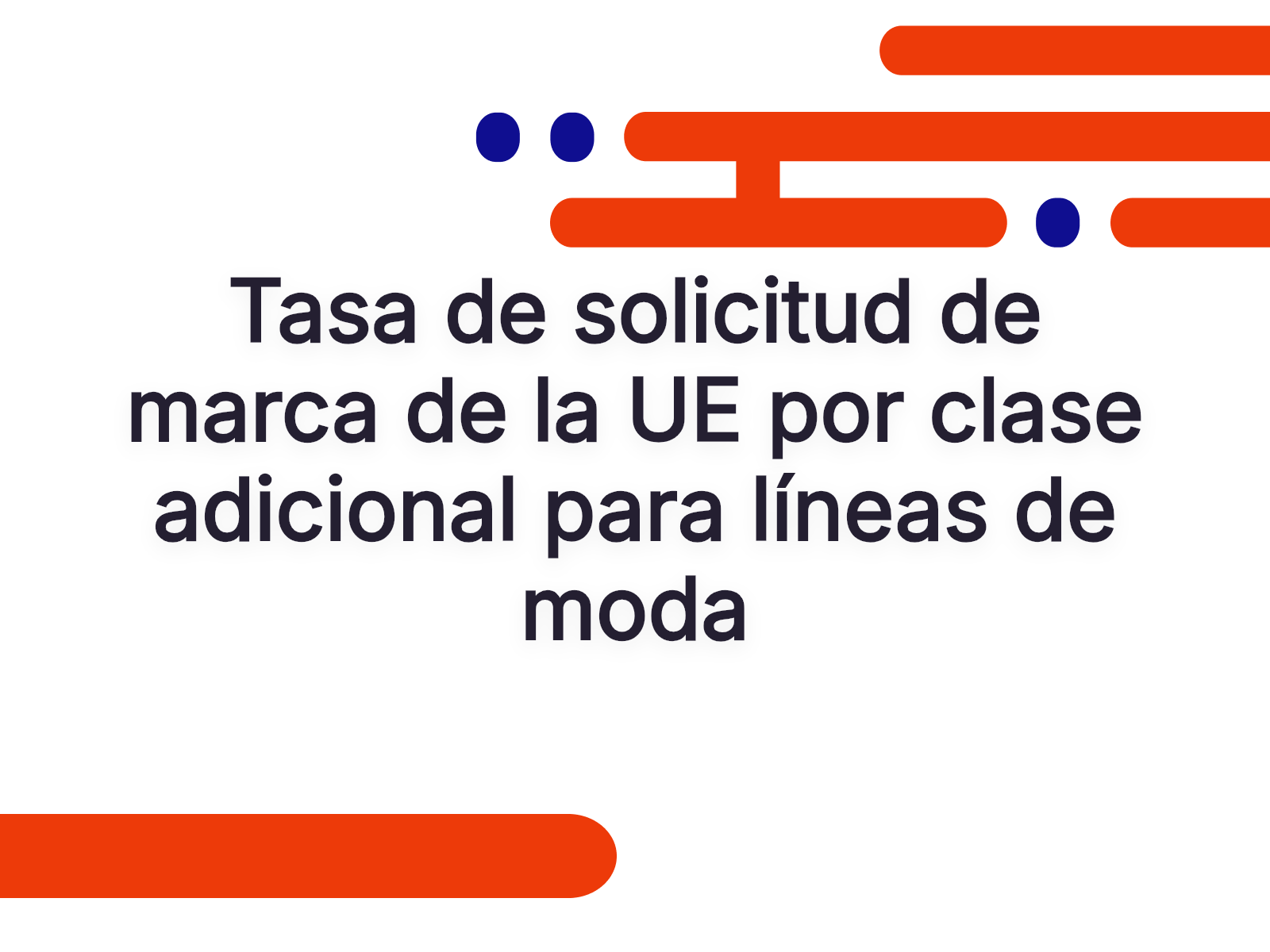 Tasa de solicitud de marca de la UE por clase adicional para líneas de moda